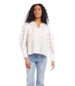 Blouson Sleeve Lace Top 16 Blouson Sleeve Lace Top -The Daily Drape Sales 1L70171 OWH 21632