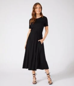 Artisan Dress -The Daily Drape Sales L13000 black 002 b0bb0f05 b139 4808 a22e 5b1b290d04d0