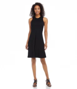 High Neck A Line Dress -The Daily Drape Sales L14226 black 002 3aaacd77 0edc 4db4 9e31 9179e5fe0909