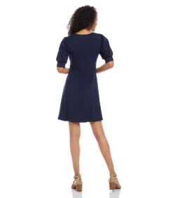 Petite Size Erin A-Line Dress -The Daily Drape Sales L14290P navy 004 915d4e46 4d38 4863 af66 1f3f1a7ee25a