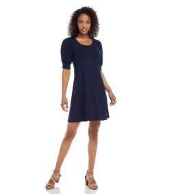Petite Size Erin A-Line Dress -The Daily Drape Sales L14290P navy 006 fd135b51 e5d4 4827 8543 70754796ba75