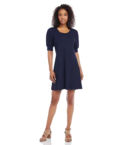 Erin A-Line Dress -The Daily Drape Sales L14290 navy 003 71d3320d f2b1 4913 b711 3fc28cb05a57