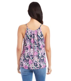 Shirred Tank -The Daily Drape Sales karekane 2023 summer 2L18622 FLO 003