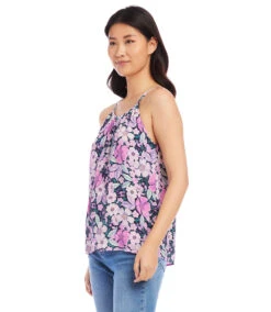 Shirred Tank -The Daily Drape Sales karekane 2023 summer 2L18622 FLO 004