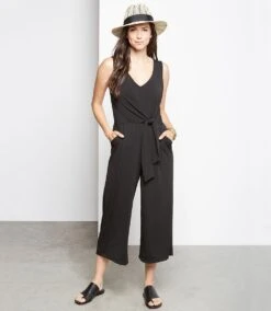 Tie-Front Jumpsuit -The Daily Drape Sales karenkane 2020 spring mailer L46132 BLK 003 34a32d0a 5be5 4688 8582 219bd84b122a