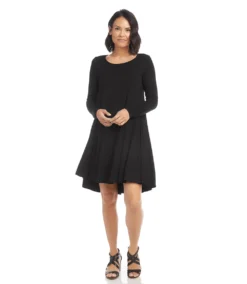 Long Sleeve Maggie Trapeze Dress 10 Long Sleeve Maggie Trapeze Dress -The Daily Drape Sales karenkane 2021 fall L13426 BLK 001 cbacd9f3 c983 411d ab56 950495d1e9e2