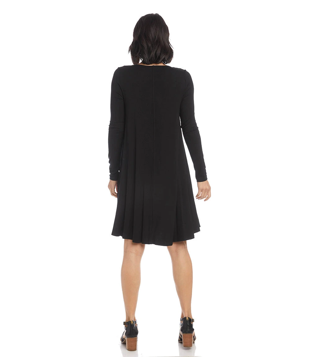 Long Sleeve Maggie Trapeze Dress 4 Long Sleeve Maggie Trapeze Dress - Image 4