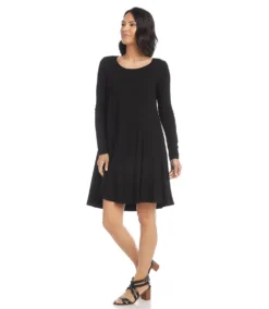 Long Sleeve Maggie Trapeze Dress 12 Long Sleeve Maggie Trapeze Dress -The Daily Drape Sales karenkane 2021 fall L13426 BLK 003 be007b9f 238b 4a7e 8637 896cd81026ce