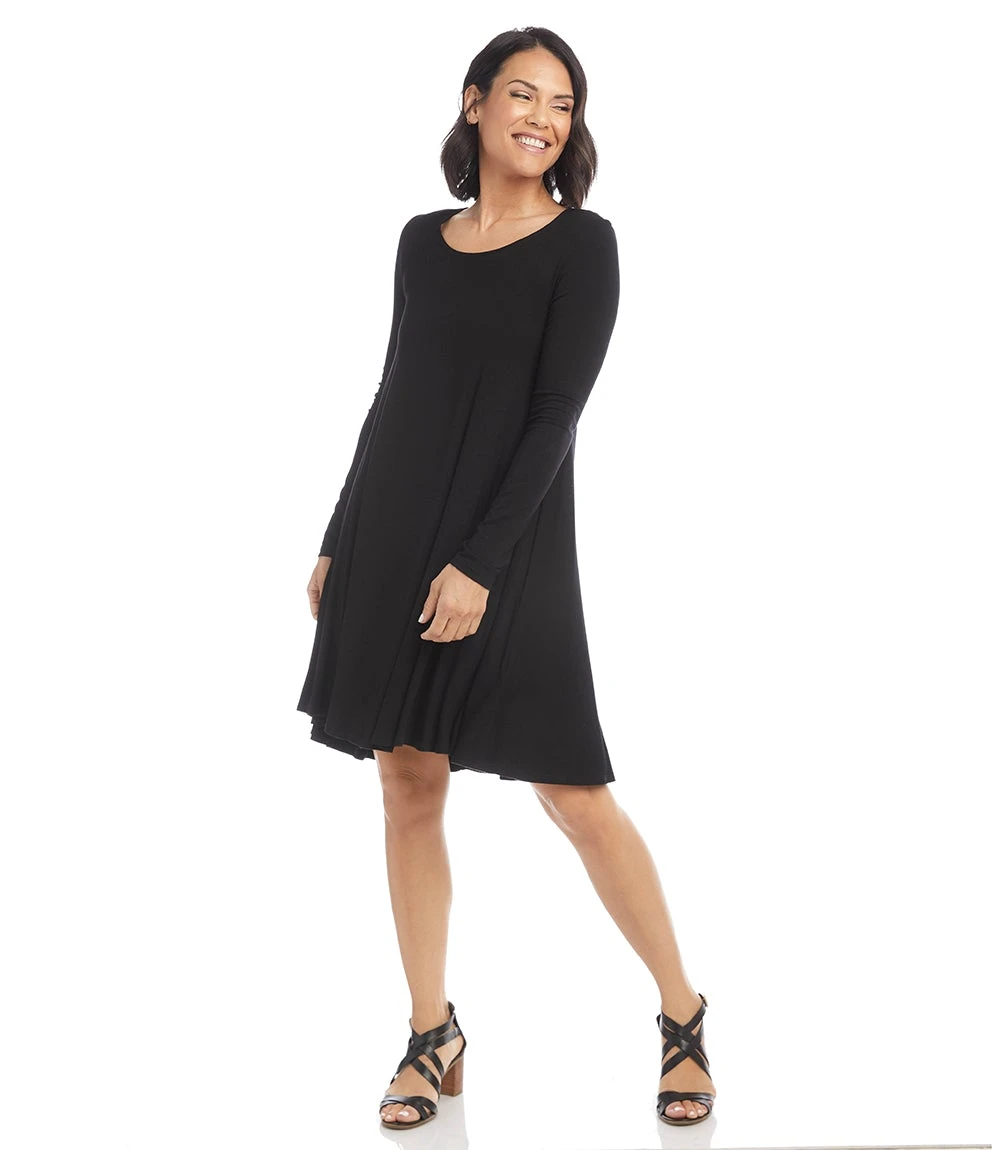 Long Sleeve Maggie Trapeze Dress 7 Long Sleeve Maggie Trapeze Dress - Image 7