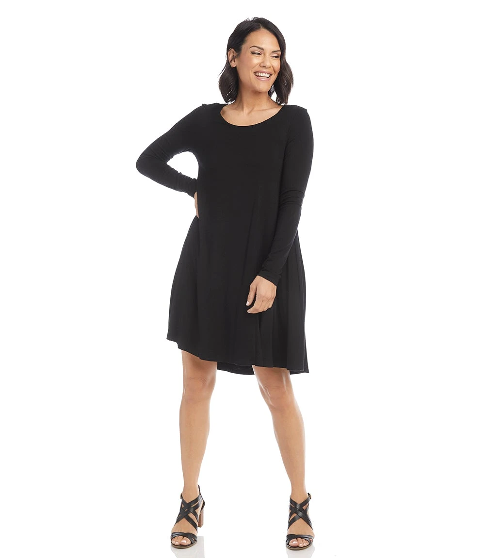 Long Sleeve Maggie Trapeze Dress 6 Long Sleeve Maggie Trapeze Dress - Image 6