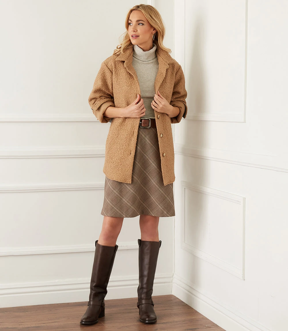 Bias Cut Plaid Skirt 5 Bias Cut Plaid Skirt - Image 5