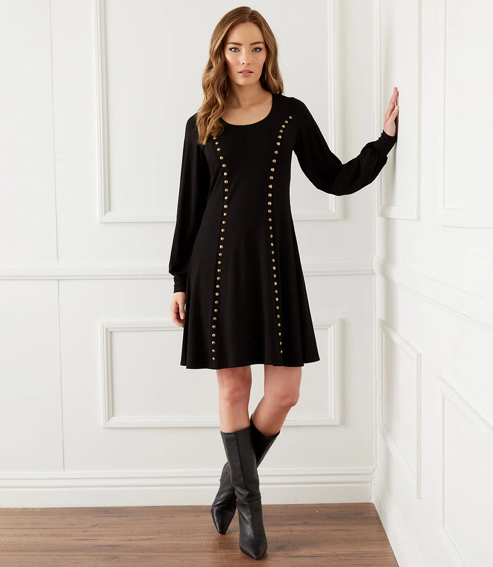 Studded A-Line Dress 6 Studded A-Line Dress - Image 6