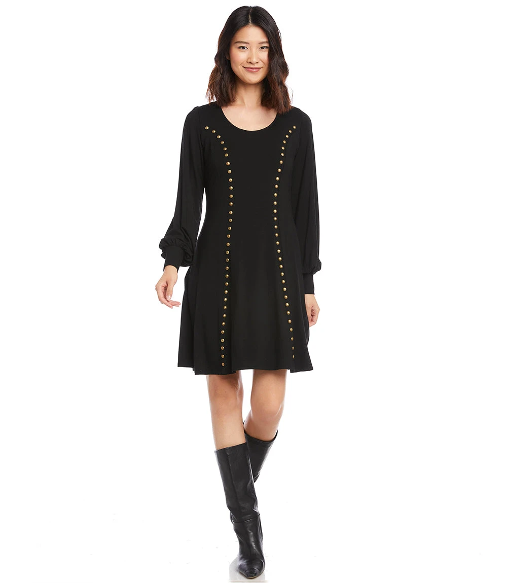 Studded A-Line Dress 2 Studded A-Line Dress - Image 2