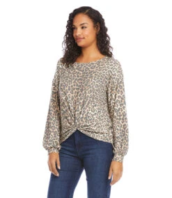 Twist Front Top -The Daily Drape Sales karenkane 2022 fall 3L40560 PRT 1566
