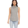 Sleeveless Drape Neck Top