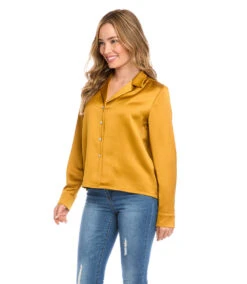 Long Sleeve Button Up Shirt 8 Long Sleeve Button Up Shirt -The Daily Drape Sales karenkane 2022 fall 3L68114 GOL 004