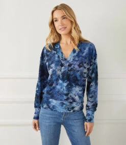 Tie-Dye Burnout V-Neck Top 12 Tie-Dye Burnout V-Neck Top -The Daily Drape Sales karenkane 2022 spring 1L48577 NAV 006 17f34f74 7da3 4fcb b29d b5546ac16105