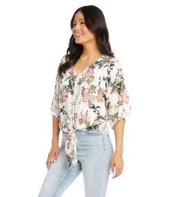 Tie-Front Top -The Daily Drape Sales karenkane 2022 summer 2L19601 OWH 003