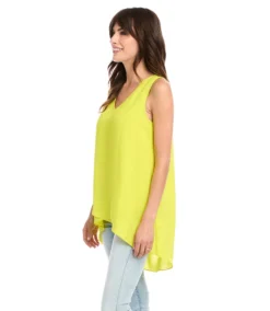 Layered V-Neck Tank -The Daily Drape Sales karenkane 2022 summer 2L25409 KIW 003