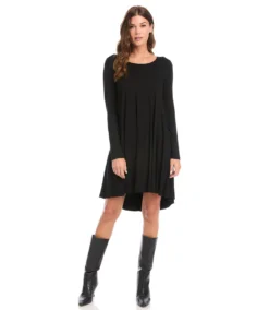 Petite Size Long Sleeve Maggie Dress 10 Petite Size Long Sleeve Maggie Dress -The Daily Drape Sales karenkane 2022 winter 4L13233P BLK 003