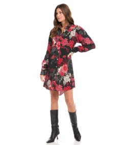 Blouson Sleeve Shirtdress 12 Blouson Sleeve Shirtdress -The Daily Drape Sales karenkane 2022 winter 4L44587 BWD 004