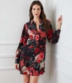 Blouson Sleeve Shirtdress 15 Blouson Sleeve Shirtdress -The Daily Drape Sales karenkane 2022 winter 4L44587 BWD 007