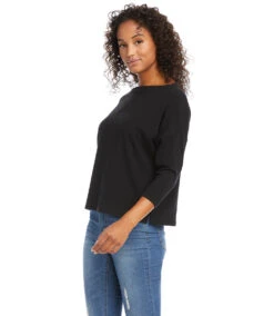 Boatneck Top -The Daily Drape Sales karenkane 2023 spring 1L05617 BLK 003
