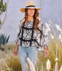 Boatneck Scarf Top 11 Boatneck Scarf Top -The Daily Drape Sales karenkane 2023 spring 1L17614 PRT 005