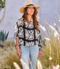 Boatneck Scarf Top 12 Boatneck Scarf Top -The Daily Drape Sales karenkane 2023 spring 1L17614 PRT 006