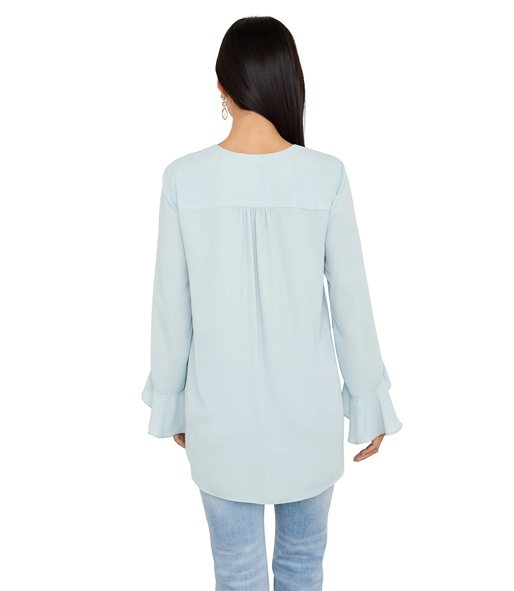 Ruffle Sleeve Crossover Top 2 Ruffle Sleeve Crossover Top - Image 2