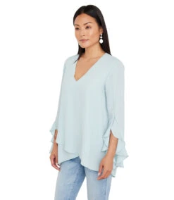 Ruffle Sleeve Crossover Top 7 Ruffle Sleeve Crossover Top -The Daily Drape Sales karenkane 2023 spring 1L25412 FIJ 003