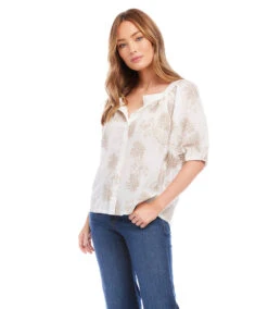 Embroidered Top 12 Embroidered Top -The Daily Drape Sales karenkane 2023 spring 1L31236 OFTAU 004