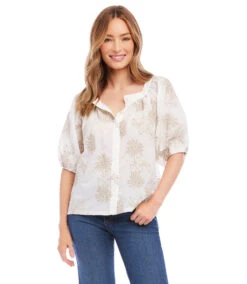 Embroidered Top 13 Embroidered Top -The Daily Drape Sales karenkane 2023 spring 1L31236 OFTAU 005