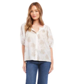 Embroidered Top 15 Embroidered Top -The Daily Drape Sales karenkane 2023 spring 1L31236 OFTAU 006