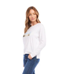 Shore Print Tee -The Daily Drape Sales karenkane 2023 spring 1L33202 OWH 004
