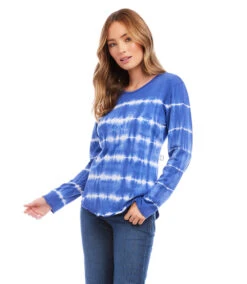 Long Sleeve Tie-Dye Tee -The Daily Drape Sales karenkane 2023 spring 1L33203 BLB 003