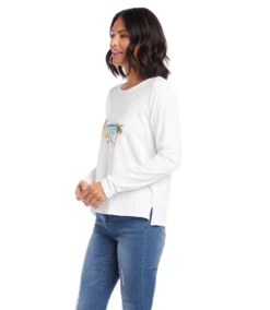 Beach Print Tee -The Daily Drape Sales karenkane 2023 spring 1L33204 OWH 003