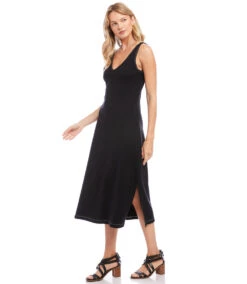 Brigitte Strolling Midi Dress -The Daily Drape Sales karenkane 2023 spring 1L40145 BLK 004