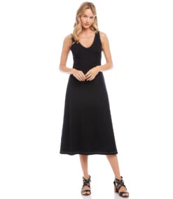 Brigitte Strolling Midi Dress -The Daily Drape Sales karenkane 2023 spring 1L40145 BLK 005
