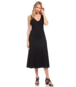 Brigitte Strolling Midi Dress -The Daily Drape Sales karenkane 2023 spring 1L40145 BLK 006