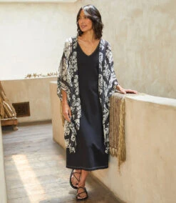 Brigitte Strolling Midi Dress -The Daily Drape Sales karenkane 2023 spring 1L40145 BLK 007