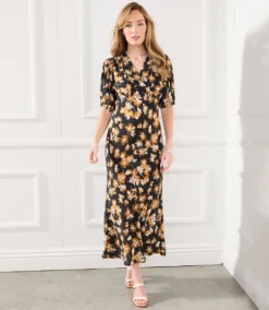 Bias Puff Sleeve Dress -The Daily Drape Sales karenkane 2023 spring 1L40564 PRT 006