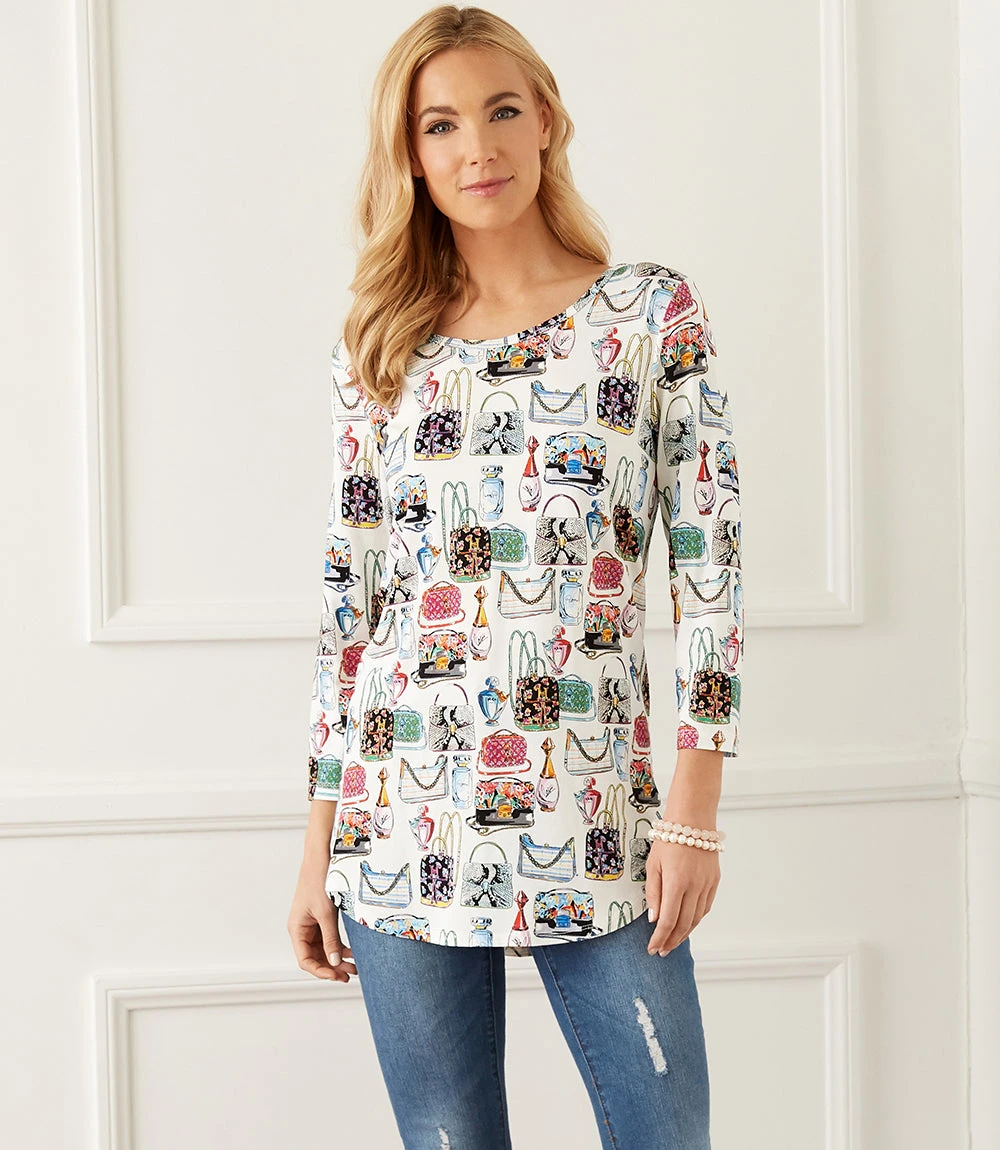 3/4 Sleeve Shirttail Top 5 3/4 Sleeve Shirttail Top - Image 5