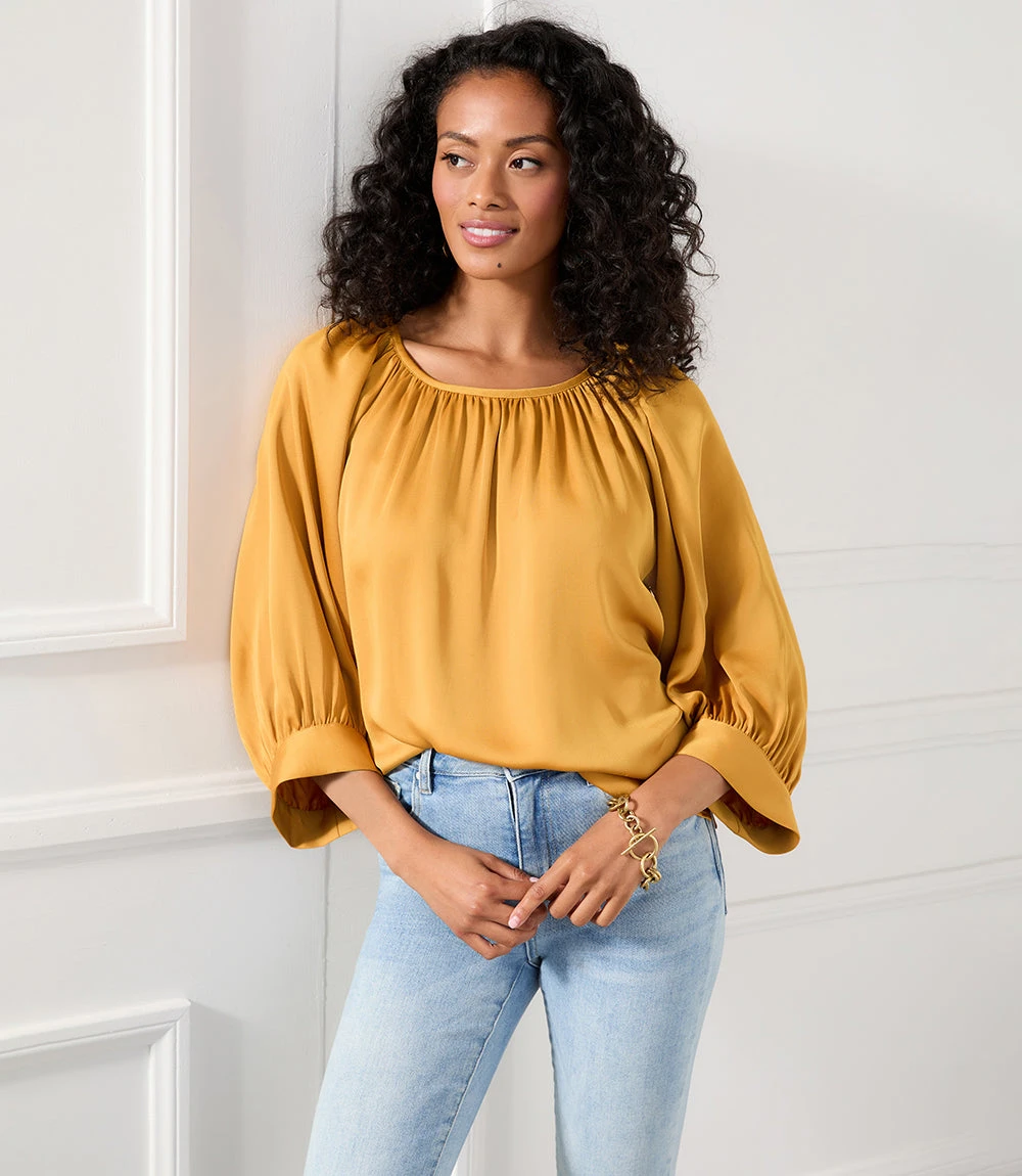 Blouson Sleeve Top 1 Blouson Sleeve Top