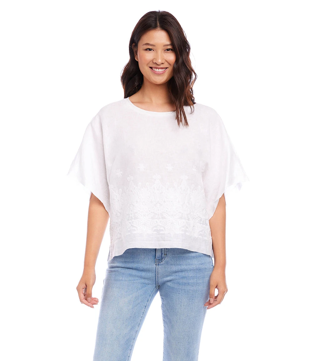 Embroidered Modern Sleeve Top 1 Embroidered Modern Sleeve Top