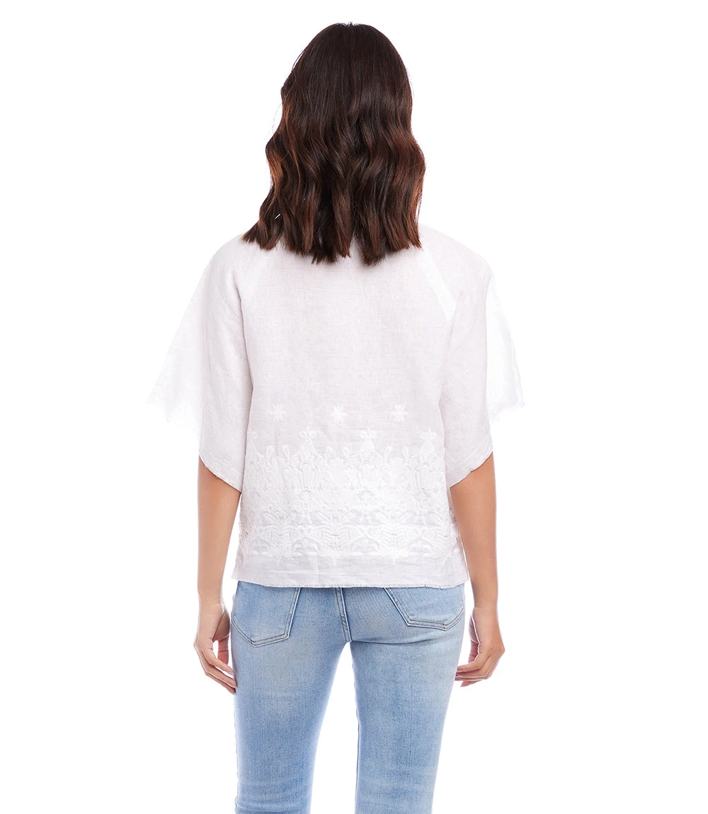 Embroidered Modern Sleeve Top 2 Embroidered Modern Sleeve Top - Image 2