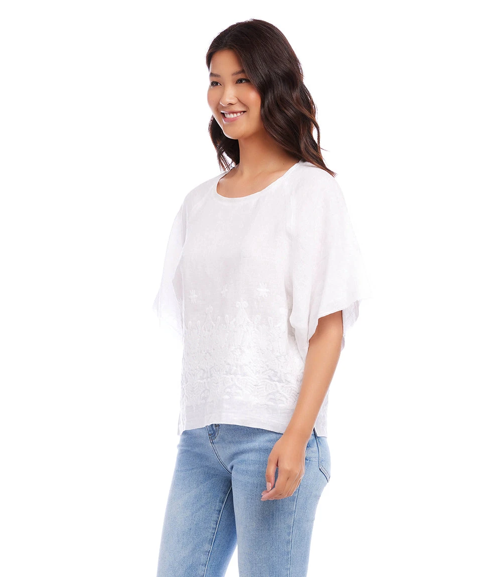 Embroidered Modern Sleeve Top 3 Embroidered Modern Sleeve Top - Image 3