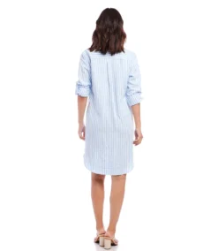 Stripe Shirtdress -The Daily Drape Sales karenkane 2023 spring 1L65566 STP 004