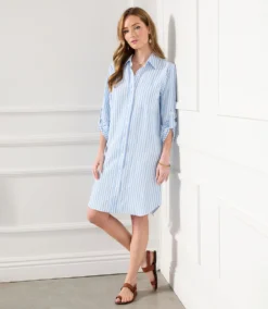 Stripe Shirtdress -The Daily Drape Sales karenkane 2023 spring 1L65566 STP 007