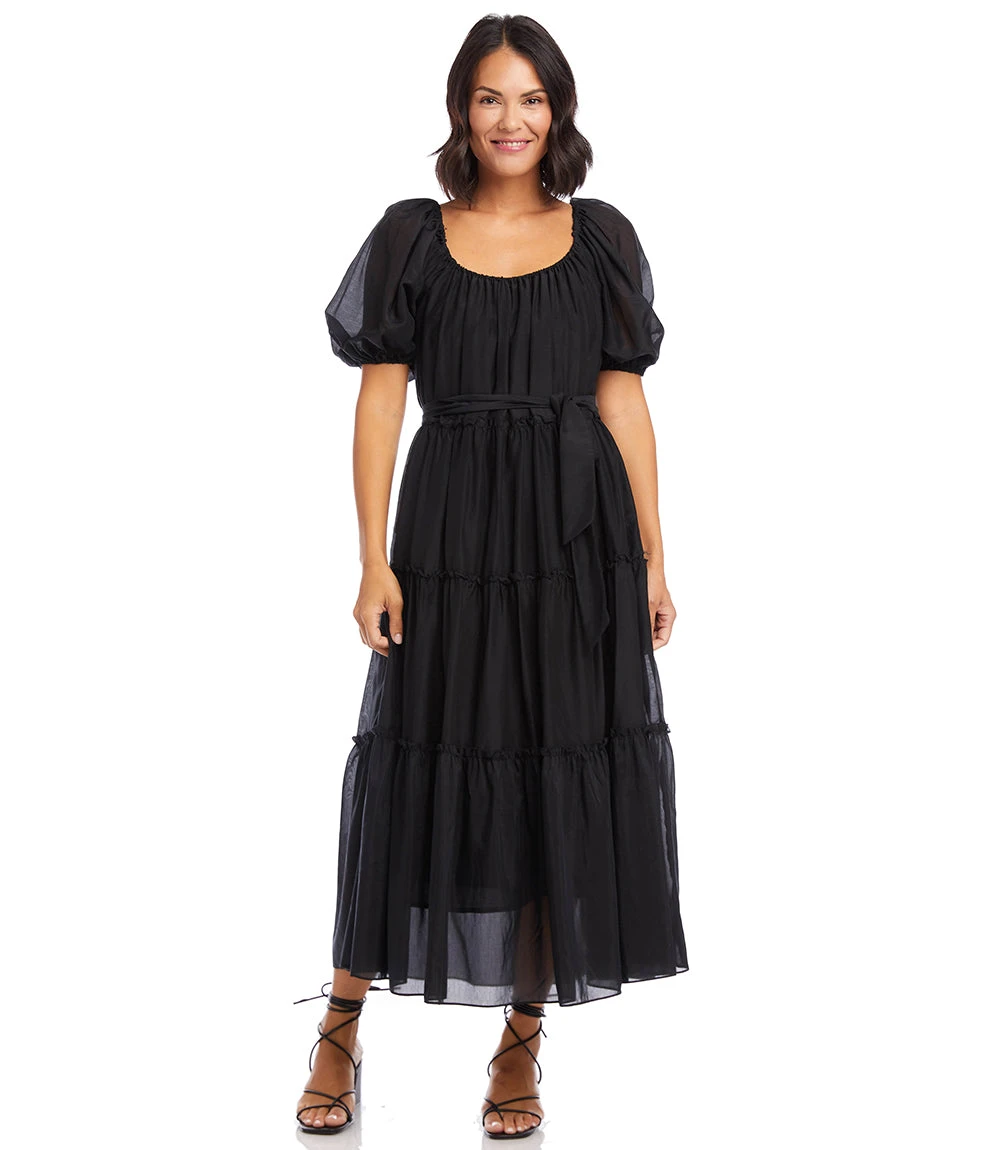Tiered Poof Sleeve Dress 2 Tiered Poof Sleeve Dress - Image 2